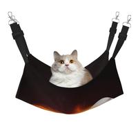 InOmak Motif de Flamme de feu de Baseball brûlant,Hamac Suspendu pour Chat, lit Suspendu Doux Double Face pour Petits Chiens,M