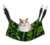 InOmak Motif de légumes Verts,Hamac Suspendu pour Chat, lit Suspendu Doux Double Face pour Petits Chiens,M