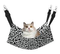 InOmak Motif léopard sans Couture,Hamac Suspendu pour Chat, lit Suspendu Doux Double Face pour Petits Chiens,M