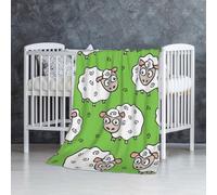 InOmak Mouton de Dessin animé Mignon,Couverture Douce et Chaude en Flanelle Anti-Boulochage 76 x 127 cm