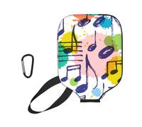 InOmak Musique, Notes de Musique, élégant, Housse de Raquette de Pickleball - Étui Compatible avec Toutes Les Formes et Tailles de Raquettes