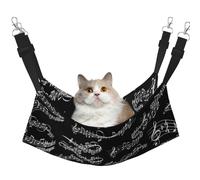 InOmak Notes Musique Mélodie,Hamac Suspendu pour Chat, lit Suspendu Doux Double Face pour Petits Chiens,L