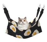 InOmak Nourriture Œufs au Plat foncés,Hamac Suspendu pour Chat, lit Suspendu Doux Double Face pour Petits Chiens,L