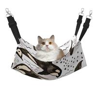 InOmak Orques à l'aquarelle,Hamac Suspendu pour Chat, lit Suspendu Doux Double Face pour Petits Chiens,L