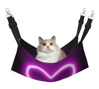 InOmak Panneau en Forme de cœur Lumineux,Hamac Suspendu pour Chat, lit Suspendu Doux Double Face pour Petits Chiens,M