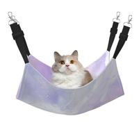 InOmak Pastel Liquide Violet marbré,Hamac Suspendu pour Chat, lit Suspendu Doux Double Face pour Petits Chiens,M