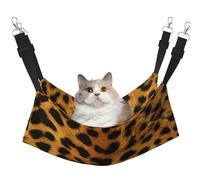 InOmak Peau de léopard Animal,Hamac Suspendu pour Chat, lit Suspendu Doux Double Face pour Petits Chiens,M