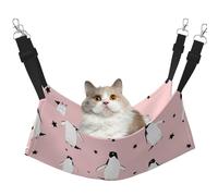 InOmak Pingouins Étoiles Oiseau de mer,Hamac Suspendu pour Chat, lit Suspendu Doux Double Face pour Petits Chiens,M