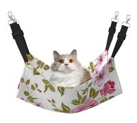 InOmak Pivoines Rose Paille,Hamac Suspendu pour Chat, lit Suspendu Doux Double Face pour Petits Chiens,L