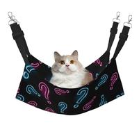 InOmak Point d'interrogation néon sans Couture,Hamac Suspendu pour Chat, lit Suspendu Doux Double Face pour Petits Chiens,M