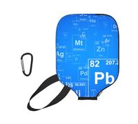 InOmak Professeur de Sciences : Éléments Amusants et Tableau périodique, Housse de Raquette de Pickleball - Étui Compatible avec Toutes Les Formes et Tailles de Raquettes