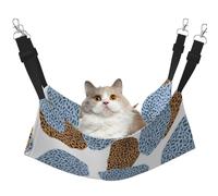 InOmak Résumé de la Meilleure et Moderne Peau de léopard,Hamac Suspendu pour Chat, lit Suspendu Doux Double Face pour Petits Chiens,M
