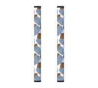 InOmak Résumé des meilleures et modernes peaux de léopard, Lot de 2 Housses de poignées de porte de réfrigérateur compatibles avec micro-ondes, lave-vaisselle et four.