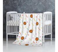 InOmak Silhouette de Basket-Ball,Couverture Douce et Chaude en Flanelle Anti-Boulochage 76 x 127 cm