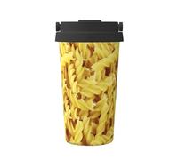 InOmak Spaghetti,Tasse à café portable de 500 ml en acier inoxydable, isotherme.