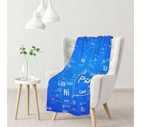 InOmak Tableau périodique des éléments Amusants pour Professeur de Sciences,Couverture Douce et Chaude en Flanelle Anti-Boulochage 76 x 102 cm