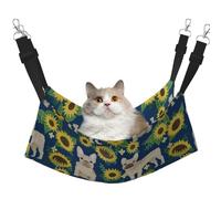 InOmak Tournesols Bouledogue Français,Hamac Suspendu pour Chat, lit Suspendu Doux Double Face pour Petits Chiens,L