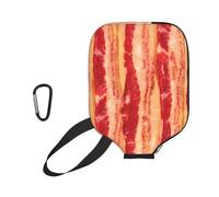 InOmak Tranches de Bacon, Housse de Raquette de Pickleball - Étui Compatible avec Toutes Les Formes et Tailles de Raquettes