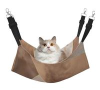 InOmak Triangles marbrés en Feuille de cuivre et Or Rose Blush,Hamac Suspendu pour Chat, lit Suspendu Doux Double Face pour Petits Chiens,M
