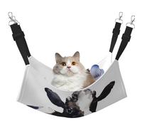 InOmak Vache avec Une Marguerite,Hamac Suspendu pour Chat, lit Suspendu Doux Double Face pour Petits Chiens,L