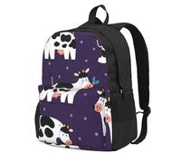 InOmak Vaches drôles Ferme drôle,Sac à dos à poches, sac à dos décontracté, sac d'école résistant à l'eau pour les voyages, la randonnée ou le camping