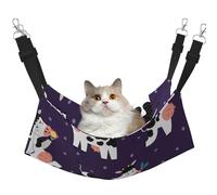 InOmak Vaches drôles Funny Farm,Hamac Suspendu pour Chat, lit Suspendu Doux Double Face pour Petits Chiens,L