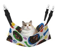 InOmak Visage de Teckel Joueur,Hamac Suspendu pour Chat, lit Suspendu Doux Double Face pour Petits Chiens,L