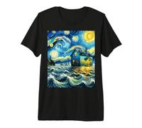Inondations violentes de tempête, Nuit étoilée de Van Gogh, météorologie T-Shirt Haut de Gamme