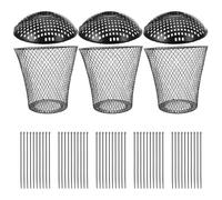 INOOMP 1 bac à Compost à vers - Lombricomposteur en métal enterré avec Couvercle - Bac à Compost extérieur pour déchets de Cuisine - Installation Facile pour Potager, Jardin ou Serre