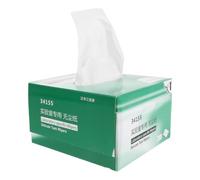 INOOMP 1 Boîte Lingettes sans Peluches Blanches pour Nettoyage Précis des Écrans Lcd et Lentilles Optiques, en Pâte de Bois, Format 19x19cm, Adaptées aux Opérations de Laboratoire