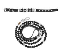 INOOMP 1 Ensemble Collier et Laisse réglables pour Chiot, Collier pour Animal de Compagnie avec Boucle, Corde de Traction pour la Marche, Laisse pour Chien pour Les fêtes et la décoration des