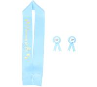 INOOMP 1 Ensemble ensemble d'insignes de ceinture décorations nom être faire la fête maternité papa sera l'épingle pour la shower future maman broche Satin Blue