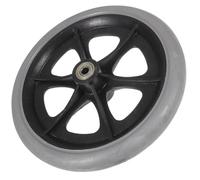 INOOMP 1 Ensemble Roulettes Universelles pour Fauteuil Roulant 8 Pouces Pneus Pleins Robustes Maniabilité Fluide Installation Facile pour Remplacement Rapide Mobilité Quotidienne