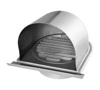 INOOMP 1 Grille de Ventilation Murale en Acier Inoxydable, Couvercle d'Aération Anti-Rongeurs et Anti-Oiseaux, Protection Extérieure pour Hotte Aspirante, Installation Murale Solide