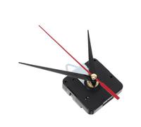 INOOMP 1 kit d'aiguilles et de mouvement silencieux pour horloge murale à monter soi-même : réparation du mécanisme avec aiguilles des heures, des minutes et secondes pour les amateurs de