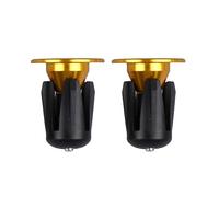INOOMP 1 Paire Or Poignées Vtt Guidon Plug Pour Vélo Guidon End Plug Guidon Plug Pour Vélo Vtt Embout Élargir La Tige Golden Lock Up Bike End Plugs