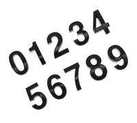 INOOMP 10 Chiffres d'Horloge Multifonctions Autocollants, Numéros de Porte et Boîte aux Lettres, en Résine ABS Solide, Faciles à Poser, Format Compact 35X23X5 MM, pour Portes
