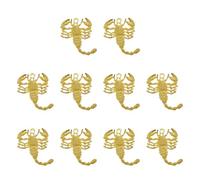 INOOMP 10 Pendentifs Scorpion en Alliage Or, Ensemble de 10 Pièces pour Fabrication de Bijoux, Accessoires Délicats pour Collier et Bracelet, Style Unique et Élégant