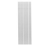 INOOMP 10 Pièces Barre Ronde en Aluminium Argenté pour Expérience de Conduction Thermique, Haute Résistance la Chaleur et Légère, pour Laboratoire D'ingénierie