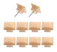 INOOMP 10 Pièces Bouton de Meuble en Bois à Trou Unique