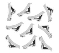 INOOMP 10 pièces Clips Supports Aluminium pour Étagère de Congélateur Lot de Fixation Pratique et Facile à Installer pour Réfrigérateur et Freezer Accessoire Inoxydable