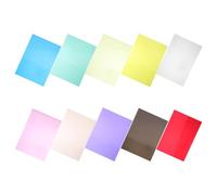 INOOMP 10 Pièces Feuille de Vinyle Pvc Colorée A4 pour Gravure et