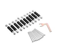 INOOMP 10 pièces Kit de Réparation pour Boîte Encastrement Type avec Tiges de Support Vis Antirouille et Clé Outil pour Fixation et Réparation de Boîtes de Jonction Électriques