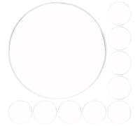 INOOMP 10 Pièces Lentille de Remplacement pour Montre en Verre Haute Définition Résistante à l'usure, Accessoire Professionnel pour Réparation de Montres Plate