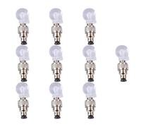 INOOMP 10 Pièces Lumière LED de Roue de Vélo de Crâne Argenté Accessoire Vélo en Plastique PC Outil de Nuit pour Rendre Le Visible et Sécurisé Couleur Aléatoire