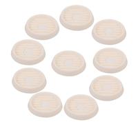 INOOMP 10 Pièces Plateau De Jardinière en Plastique Bac à Bac à Plantes Soucoupe De Plantes Bacs à Plantes Plant des Soucoupes en Pot Égouttoirs pour Plantes en Pot PP Beige