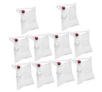 INOOMP 10 pièces Pochettes Boissons Vin Réutilisables Sachets Liquides Portables pour Voyage à Vin Rechargeable Conservation Fraîcheur Prolongée pour et Plein Air