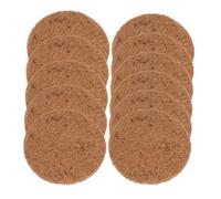 INOOMP 10 Pièces Tapis De Nidification Fibre Végétale Tapis Ronds pour Pots De Fleurs Protection des Œufs pour Pigeons Et Oiseaux