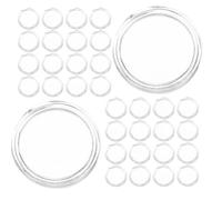 INOOMP 100 Boîtes Capsules Rondes en Acrylique Transparent 30 Mm Étui de Rangement Hermétique pour Pièces Commémoratives, Protection Anti-poussière et Rayures, Exposition et