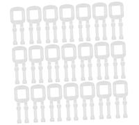 INOOMP 100 Boucles de Cerclage Plastique Transparentes Clips de Sangle PP Robustes Poignée en Chevron pour Emballage Industriel Sécurisé et Expédition
